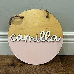 Baby girl name round - Camilla